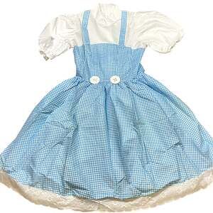 La Mendola The Wizard of Oz Dorothy Costume Adult Large Dress Blue Gingham 8684